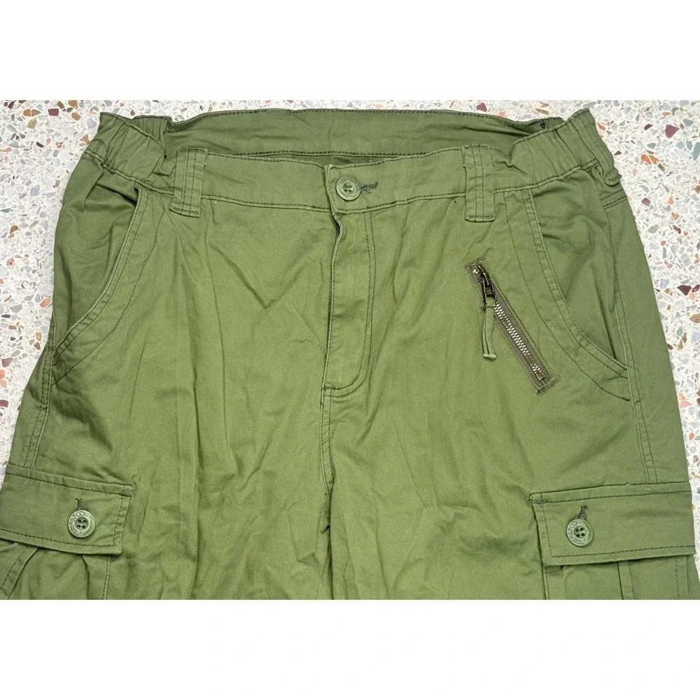 Must Way Women's Green Military Utility‎ Cargo Pants Size 14
